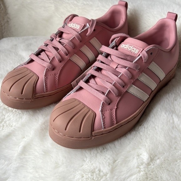 adidas Women's Sneakers in Pink and Cream - Picture 2 of 14